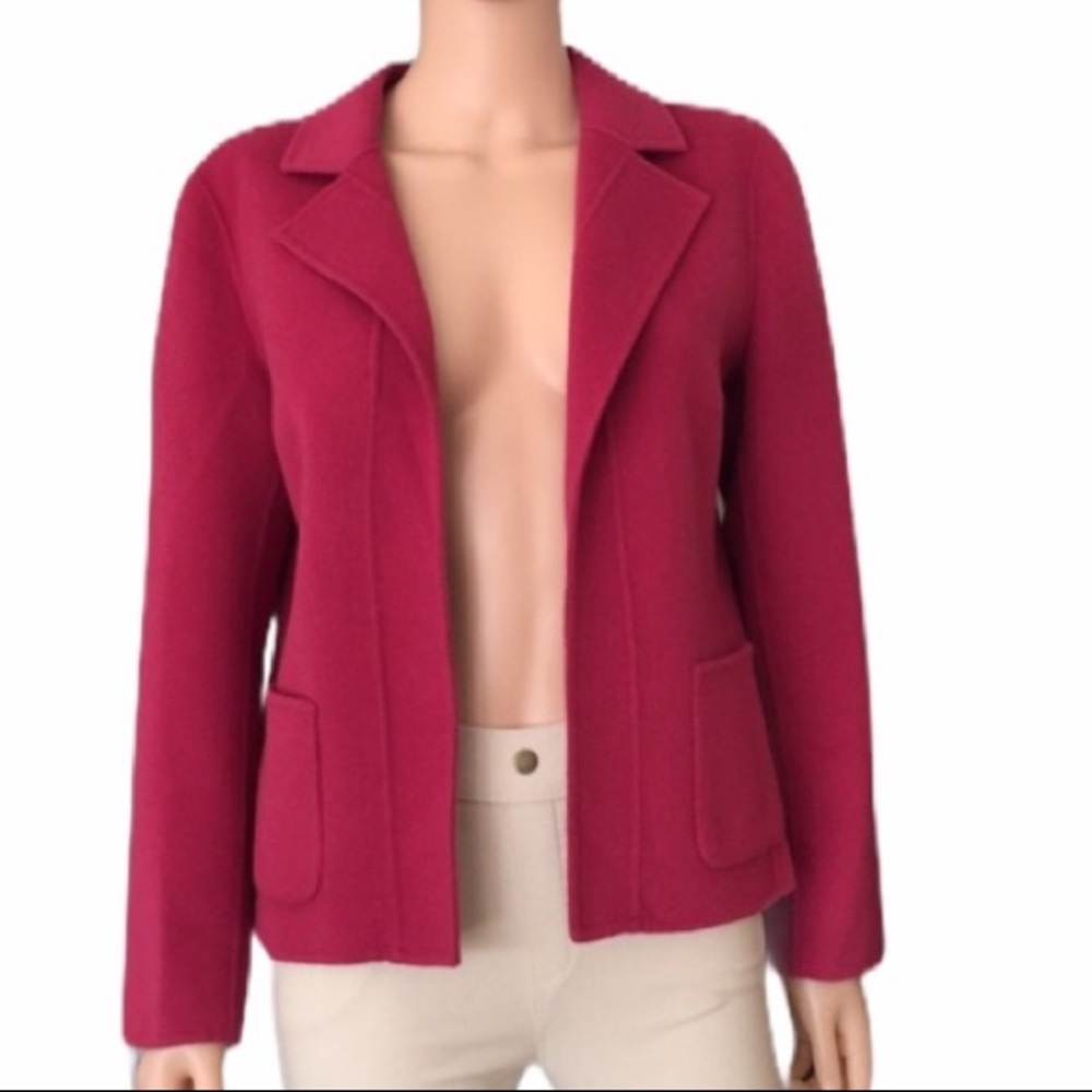 Talbots Open Double Faced Wool Blazer - image 1